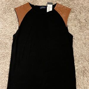 Ralph Lauren Black and Brown Top